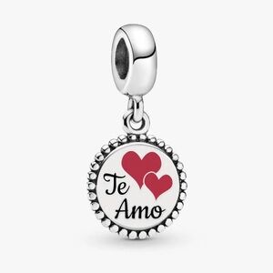 Authentic Pandora 'Te Amo' Charm